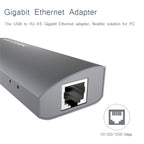 WAVLINK UH3031G/C Gigabit High Speed Hub Adapter Type-C to 3 x USB 3.0 + USB-C + RJ45 + DC Power Port, UH3031G/C