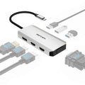 WAVLINK UMD304 Converter USB-C to Dual HD 4K 60Hz  HUB 7-in-1 Laptop Docking Station, UMD304