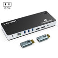 WAVLINK UTD21H 11 in 1 4K Dual DisplayPort Hub Converter Thunderbolt 3 Docking Station, US Plug, UK Plug, EU Plug, AU Plug