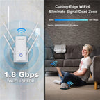WAVLINK WN583AX1 Ethernet Port AX1800 WiFi6 1.8Gbps Dual Band WiFi Booster Wireless Router, US Plug, UK Plug, EU Plug, AU Plug