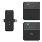 SX31 3 in 1 Lavalier 2.4G Wireless Noise Reduction Mic with Dual Transmitter + Receiver, SX31 with Dual Transmitter + Receiver