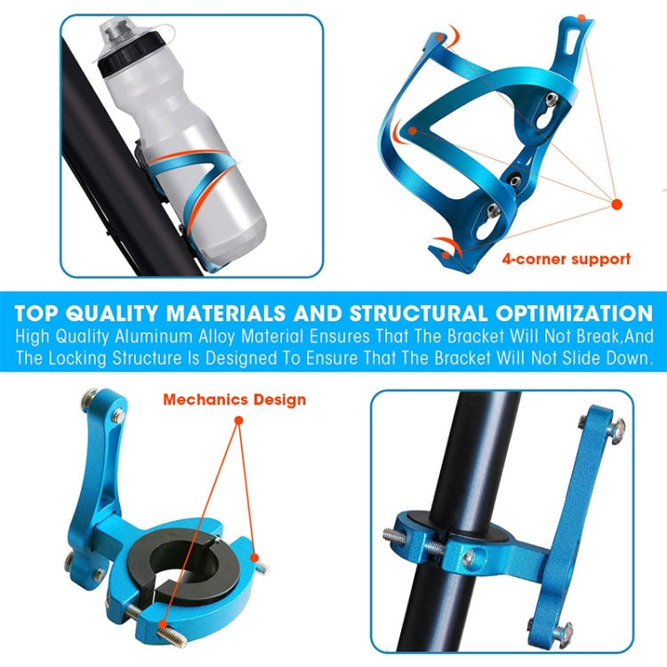 JUNSUNMAY Bike Cup Holder Cages Bicycle Water Bottle Aluminum Alloy Bracket, With Rotation Base, Without Rotation Base
