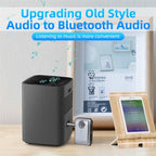 With Type-C Input TF Card Slot Hands-Free AUX Car Bluetooth Receiver, W2