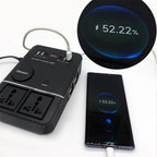USB+Type-C to 220V QC3.0 200W Power Socket Cigarette Lighter Car Power Inverter, 200W