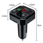 Dual USB Ports Car MP3 Player Automatic Power-off Memory Bluetooth Call FM Transmitter, X9 3.1A