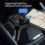Dual USB Ports Car MP3 Player Automatic Power-off Memory Bluetooth Call FM Transmitter, X9 3.1A