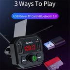 Dual USB Ports Car MP3 Player Automatic Power-off Memory Bluetooth Call FM Transmitter, X9 3.1A