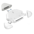 LCOPM For Type-C / USB Computer Android Magnetic Card Reader Tablet SD/TF OTG Card Reader, Android OTG Card Reader