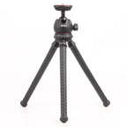 JMARY MT25 Portable Black With Phone Holder Ball Head Selfie Stick Flexible Octopus Tripod, MT25