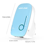 WAVLINK WN576K1 AC1200 Household WiFi Router Network Extender Dual Band Wireless Repeater (Blue), US Plug, UK Plug, EU Plug, AU Plug