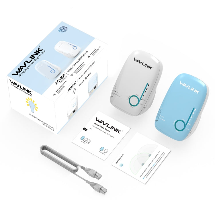 WAVLINK WN576K2 AC1200 Household WiFi Router Network Extender Dual Band Wireless Repeater (White), US Plug, UK Plug, EU Plug, AU Plug