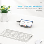 WAVLINK WL-UHP3D01 Portable Type-C Cell Phone Docking Station Multi-Port USB HUB Adapter, UHP3D01