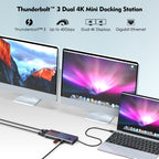 WAVLINK WL-UTD05 Multi-Function 4-in-1 Extender Type-C to DP Thunderbolt 3 Connector 4K Transfer, WL-UTD05
