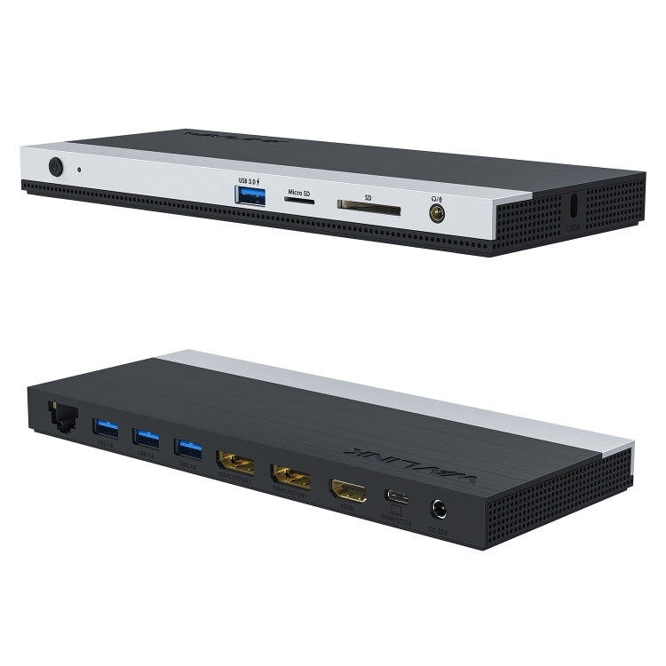 WAVLINK WL-UMD01 USB3.0 Splitter Docking Station Gigabit Ethernet / DP / HD Cable Converter, UMD01