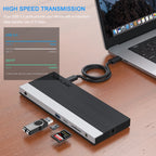 WAVLINK WL-UMD01 USB3.0 Splitter Docking Station Gigabit Ethernet / DP / HD Cable Converter, UMD01