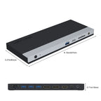 WAVLINK WL-UMD01 USB3.0 Splitter Docking Station Gigabit Ethernet / DP / HD Cable Converter, UMD01