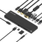 WAVLINK WL-UMD04 Portable USB-C to HD / DVI / VGA Slim Converter Type-C Hub Adapter, WAVLINK WL-UMD04