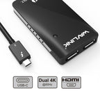 WAVLINK WL-UTA01H Type-C Thunderbolt 3 to Dual HDMI Multi-Screen Extender Splitter Adapter, WL-UTA01H