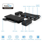 WAVLINK WL-UG39DH2 USB3.0 to HD / VGA / Gigabit Ethernet Splitter Adapter, UG39DH2