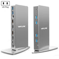 WAVLINK WL-UG69DK7 Laptops Type-C Universal Desktop Docking Station Aluminum Alloy HUB Adapter, UG69DK7