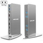 WAVLINK WL-UG69DK7 Laptops Type-C Universal Desktop Docking Station Aluminum Alloy HUB Adapter, UG69DK7