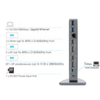 WAVLINK WL-UG69DK7 Laptops Type-C Universal Desktop Docking Station Aluminum Alloy HUB Adapter, UG69DK7