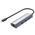 WAVLINK WL-UHP3408 USB HUB Adapter 4-in-1 Type-C to HD + 2xUSB3.0 + Gigabit RJ45 Docking Station, UHP3408