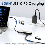 WAVLINK WL-UHP3414 100W Power 10Gbps 4K HDMI USB-C Dock HUB 3xUSB3.2 Gen 2 + 2.5G Ethernet Port, UHP3414