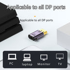 DP 1.4 to DP Adapter 8K 60Hz HD Video Transmission Expanding, DP1.4 male to mini DP female, DP1.4 male to DP 1.4 female, mini DP male to mini DP female, mini DP male to DP 1.4 female