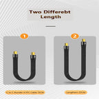 Thunderbolt 4 USB-C / Type-C Male to Male PD 100W Charge FPC Data Cable, 13cm, 22cm