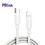 P19 Metal PD20W USB-C + QC18W USB Car Charger with Type-C to 8 Pin Date Cable, Type-C to 8 Pin Date Cable