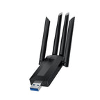 4-Antennas Dual-Band Driver-Free USB3.0 High-Speed Wireless Computer Network Adapter, A07