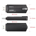 WD-AX3000 For Desktop PC WiFi Receiver USB 3.0 WiFi6 Driver Free Wireless Network Card, WD-AX3000