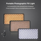 VLOGLITE W228 Dual Color Temperature Portable Photographic Fill Light High-Brightness Video Light, W228
