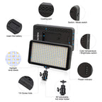 VLOGLITE W228 Dual Color Temperature Portable Photographic Fill Light High-Brightness Video Light, W228