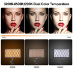 VLOGLITE W228 Dual Color Temperature Portable Photographic Fill Light High-Brightness Video Light, W228