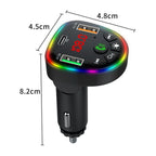 P25 Phone Dual USB Cigarette Lighter Charger Bluetooth Hands-Free Car Player, P25