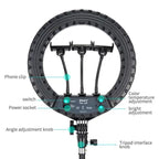 JMARY FM-14R Photography Light 14-inch Live Streaming Ring Light Photography LED Fill Light, US Plug, EU Plug
