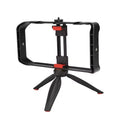 JMARY MT-33 Phone Stand Tripod ABS Video Recording Vlog Mobile Phone Rig Cage, MT-33