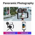 JMARY MT-33 Phone Stand Tripod ABS Video Recording Vlog Mobile Phone Rig Cage, MT-33