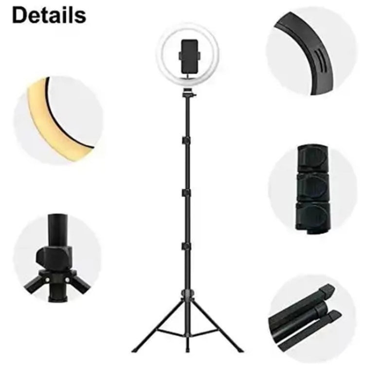 JMARY FM-536A 10 inch Ring Live Fill Light Streaming Stand Beauty Light Set, FM-536A