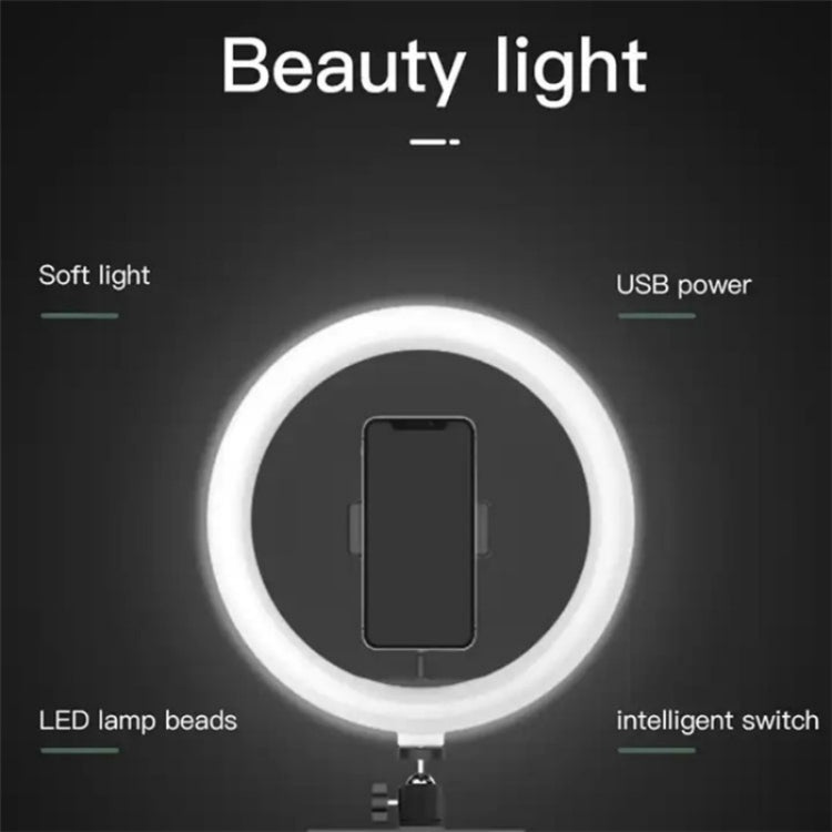 JMARY FM-536A 10 inch Ring Live Fill Light Streaming Stand Beauty Light Set, FM-536A