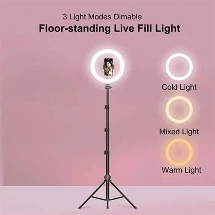 JMARY FM-536A 10 inch Ring Live Fill Light Streaming Stand Beauty Light Set, FM-536A