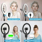 JMARY FM-12R Photography LED Fill Light 12-inch Video Recording Ring Light, US Plug, EU Plug