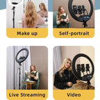 JMARY FM-19RS Photography LED Ring Fill Light 19-inch Touch Control Beauty Light, US Plug, EU Plug