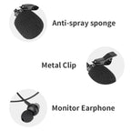 JMARY MC-R6 Lavalier Type-C Port Wired Microphone With In-ear Earphone, Length: 3m, MC-R6