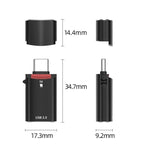 JS-72 USB Drive 2 in 1 Card Reader High-Speed USB 3.0 Converter USB-C/Type-C OTG Adapter
