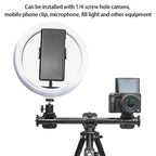 YUNTENG VCT-369 For Tripod Stabilizer Camera Horizontal Aluminum Alloy Gimbal Extension Pole, VCT-369