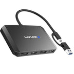 WAVLINK WL-UG69DH2 Dual Monitor USB+Type-C to Dual 4K HD DisplayPort Adapter Splitter, WL-UG69DH2