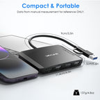 WAVLINK WL-UG69DH2 Dual Monitor USB+Type-C to Dual 4K HD DisplayPort Adapter Splitter, WL-UG69DH2